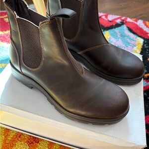 Brand New Never Worn Steve Madden Dark Brown Leather Ankle Boots